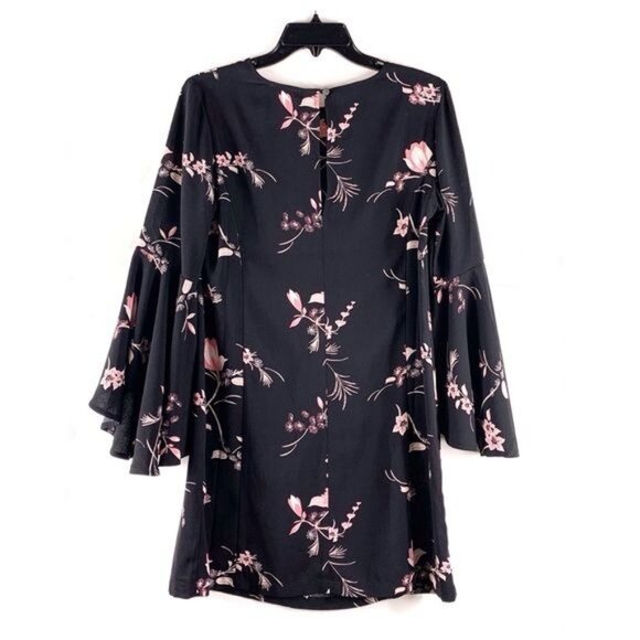Leith Dress Unlined Bell Sleeve Floral Print Small Might Fit a Medium - Picture 3 of 13